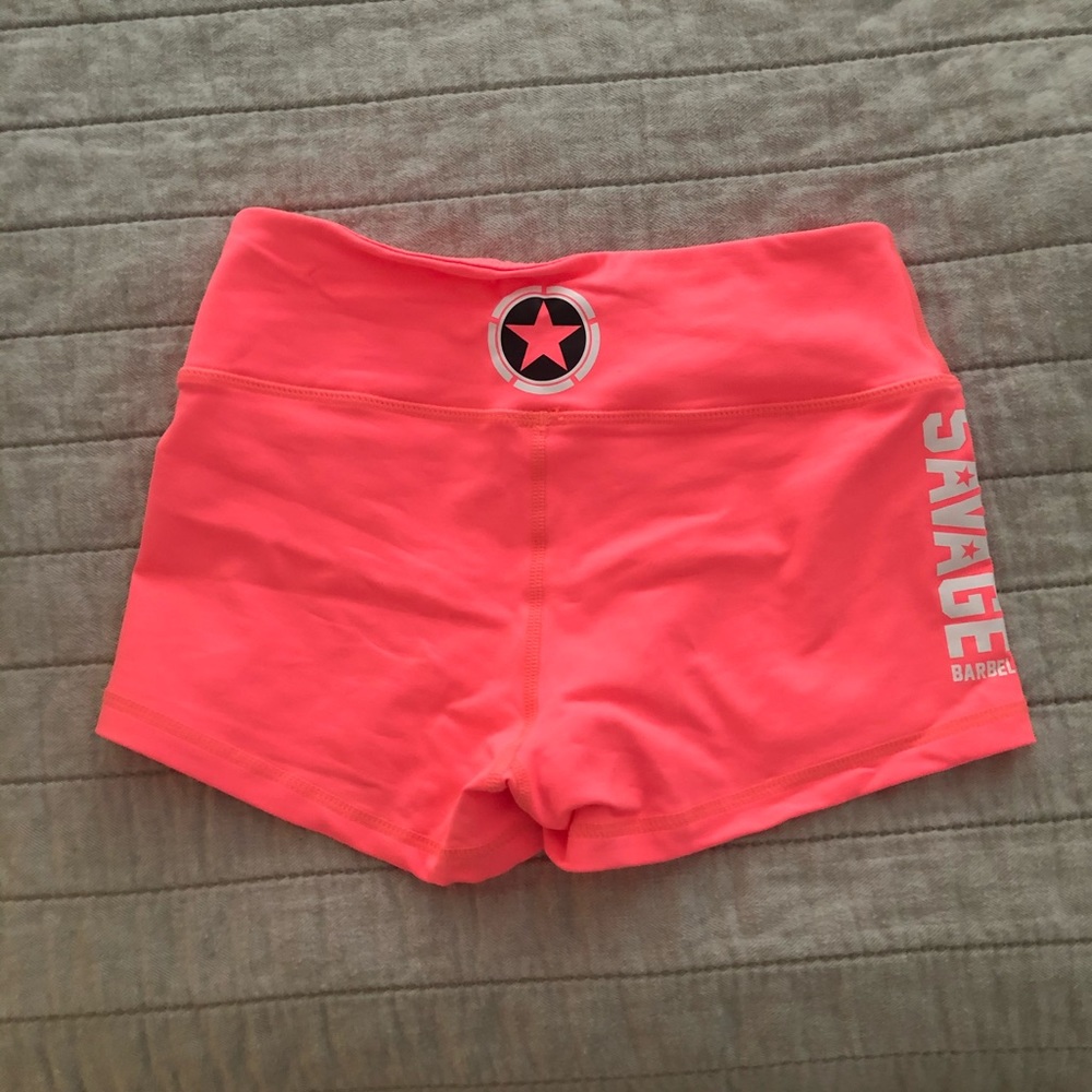 Savage barbell booty shorts
